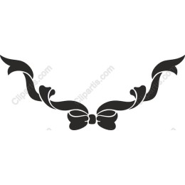 Elegant Decorative Ribbon Flourish
