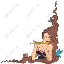 Whimsical Flute Player