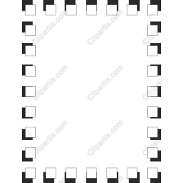 Geometric Frame with Square Accents