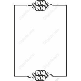Elegant Black Ornamental Frame