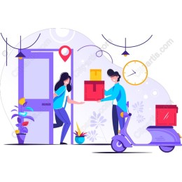 Vibrant Delivery Scene