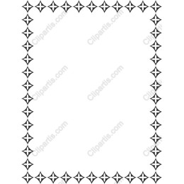 Elegant Star-Pattern Border