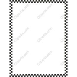 Black and White Checkerboard Frame