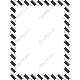 Black and White Woven Border Frame