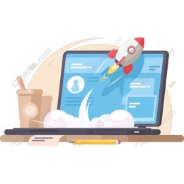 Laptop Rocket Launch
