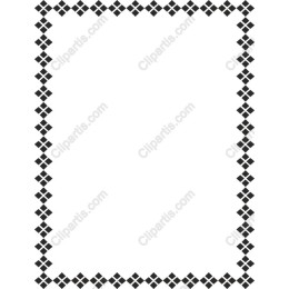 Elegant Black Diamond Border
