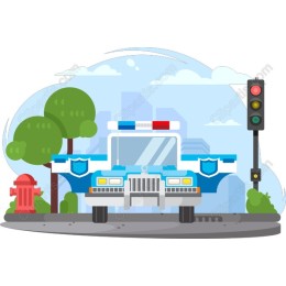 Classic Police Car