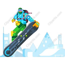 Exciting Snowboarder