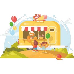 Charming Ice Cream Truck