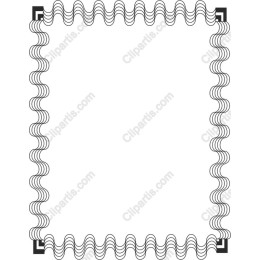 Decorative Frame with Wavy Border