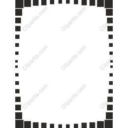 Elegant Black and White Geometric Border