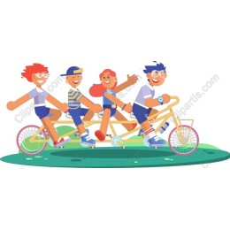 Joyful Friends Tandem Bicycle