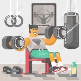 Energetic Bodybuilder Gym
