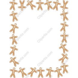 Gingerbread Man Decorative Frame