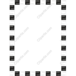 Modern Black and White Border