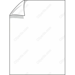 Minimalist Curled Edge Blank Sheet