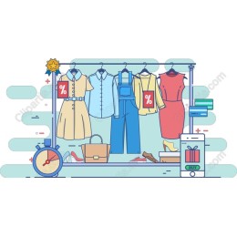 Chic Clothing Rack with Discounts