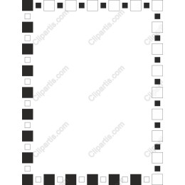Black and White Checkerboard Frame