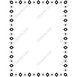Black and White Decorative Border