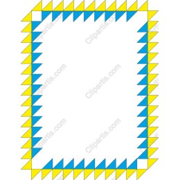 Vibrant Triangle Border