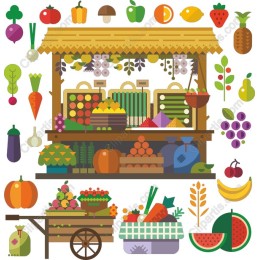 Vibrant Farmer's Market Fresh Produce