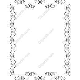 Elegant Spiral Border