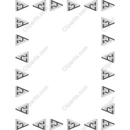 Geometric Triangle Border