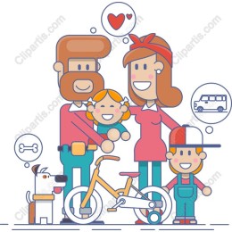 Cheerful Family
