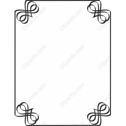 Elegant Swirled Corner Frame