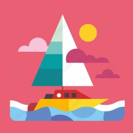 Vibrant Sailboat