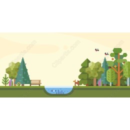Serene Park Landscape