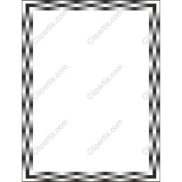 Elegant Black and White Wavy Frame