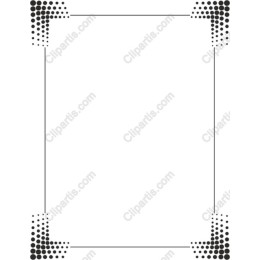 Elegant Dotted Corner Frame