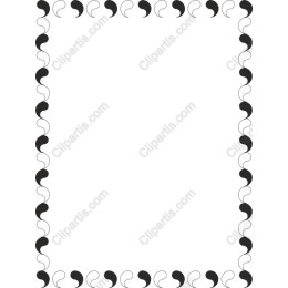 Elegant Black and White Border