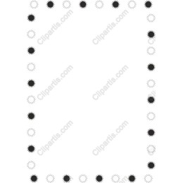 Sun Motif Border
