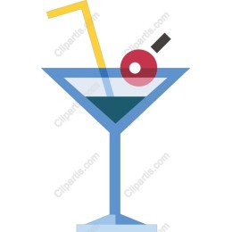 Vibrant Cocktail Glass