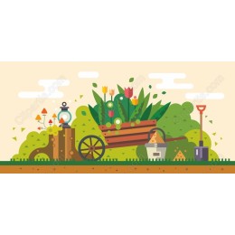 Charming Garden Wheelbarrow