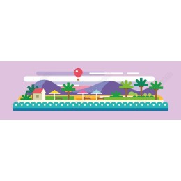 Vibrant Beach Landscape
