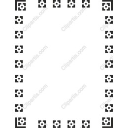 Geometric Black Frame