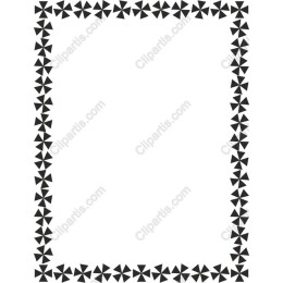 Geometric Pinwheel Border
