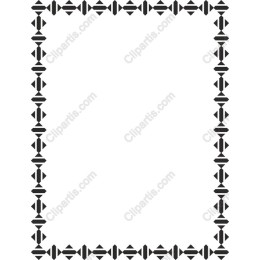Elegant Black Geometric Border