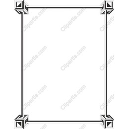 Elegant Black and White Geometric Frame