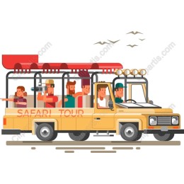 Vibrant Safari Tour Vehicle