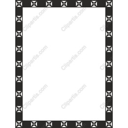 Decorative Border - Elegant Black and White