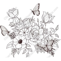 Floral Elegance: Butterfly Bouquet