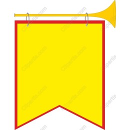 Vibrant Celebration Banner with Trumpet