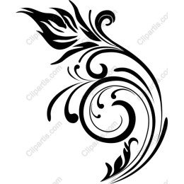Elegant Floral Swirl