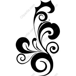 Elegant Black Swirl
