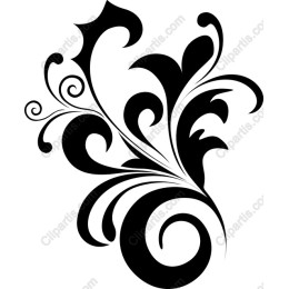 Elegant Floral Swirl