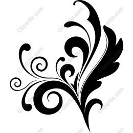 Elegant Floral Swirl